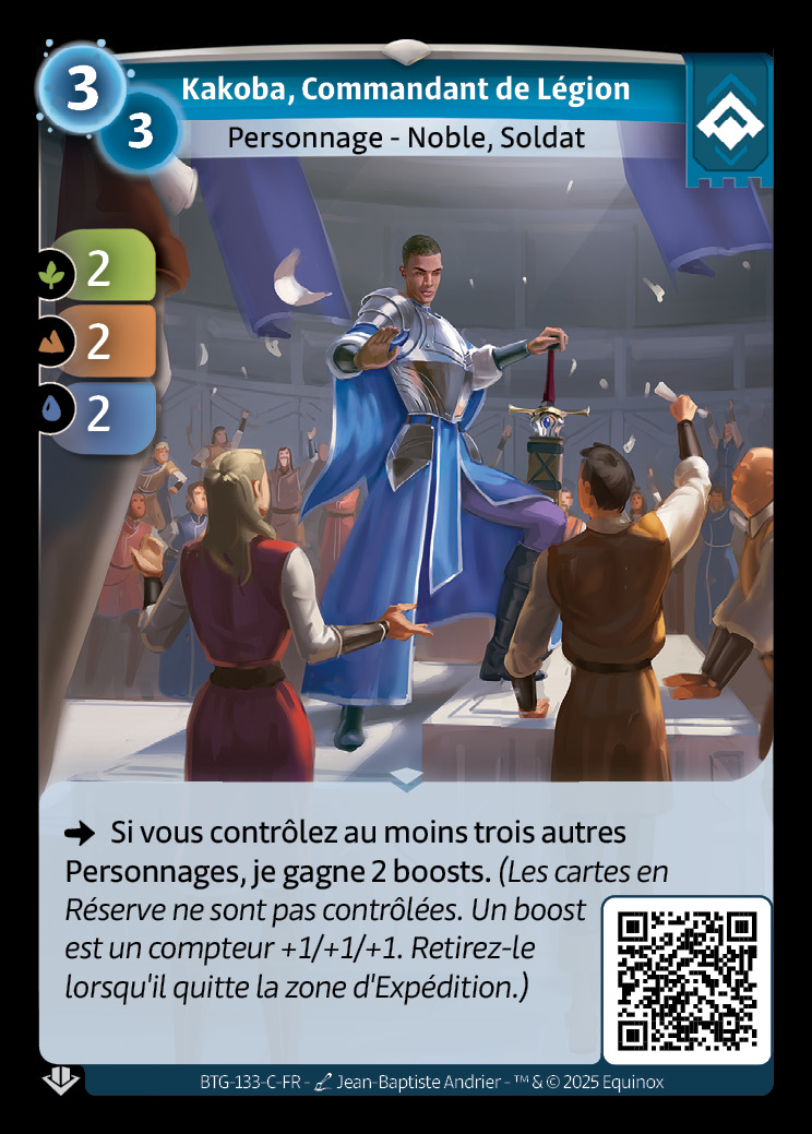Kakoba, Commandant de Légion